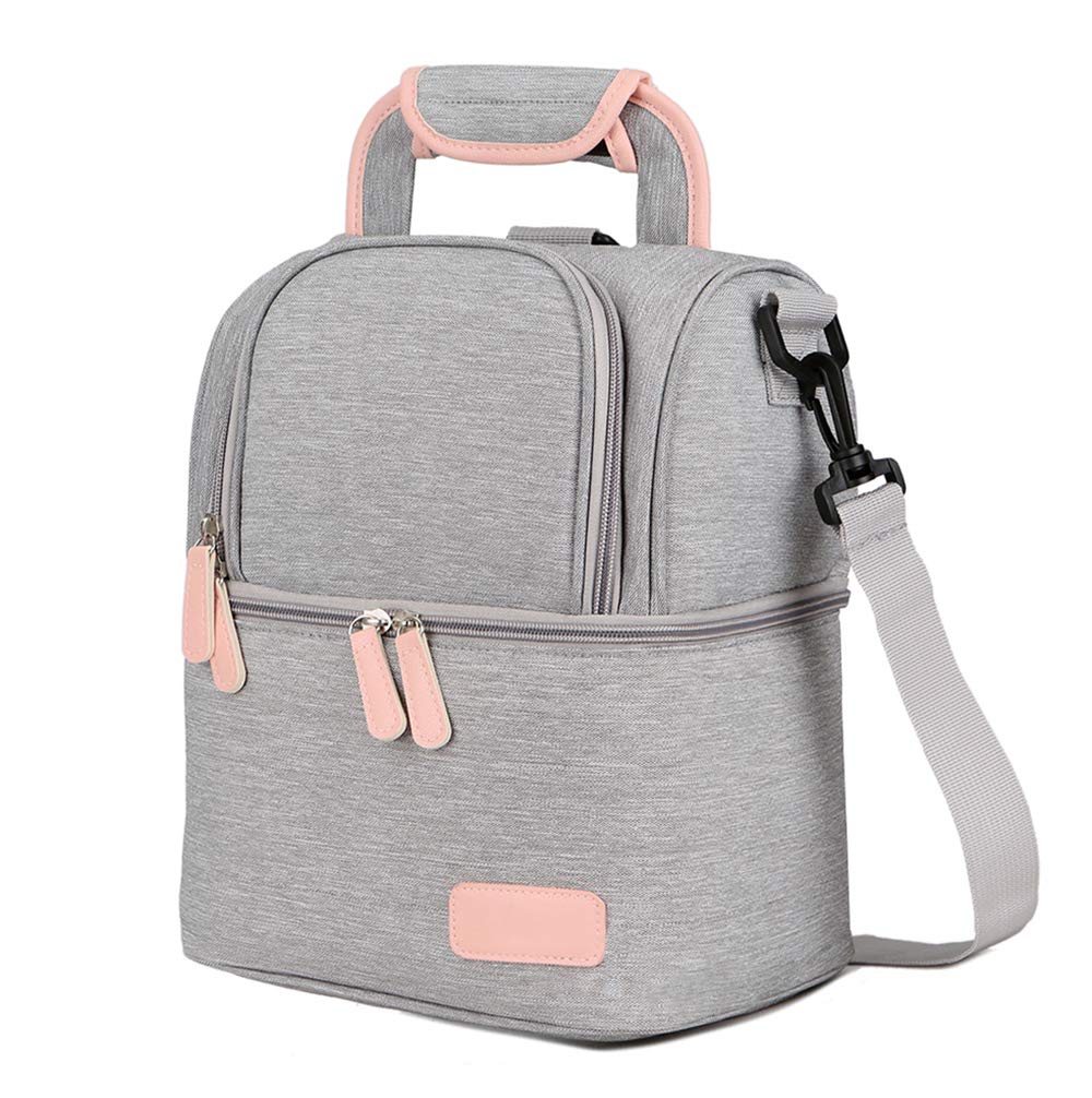 Mengshen Waterproof Breast Milk Baby Bottle Cooler Bag Rucksack Portable Thermal Insulated Lunch Box/Large Capacity Handbag/Baby Milk Bag Freezer/for Work Mommy Women Men