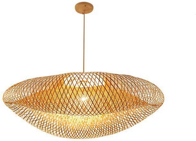 WMING Nordic Simple Branch Shape Chandelier, Southeast Asian Tropical DIY Wicker Rattan Hanging lamp, Restaurant bar Hotel Bedroom Living Room Chandelier,80CM