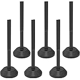 OrangeStar 6-Pack 41" Commercial Sign Holder with Water Weighted Base Set Kit, Portable Warning Sign Stand for Parking Lots, Construction Sites, Events, Includes Bolts & Nuts