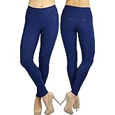 ToBeInStyle Women’s Easy Pull-On Denim Skinny Fit Comfort Stretch Leggings Jeggings