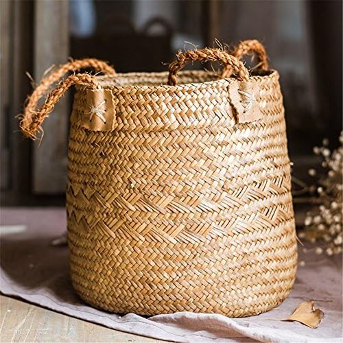 Home decoration natural seagrass storage basket