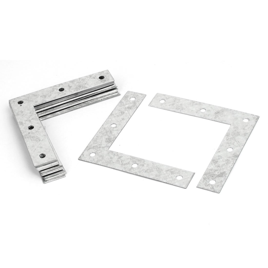 Sourcingmap Metal L Shaped Angle Fixing Flat Repair Plates Joining Bracket 16pcs