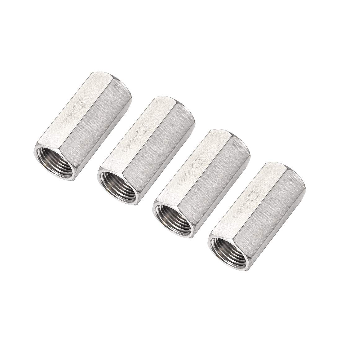 uxcell Nickel-Plated Copper One Way Air Check Valve G 3/8 Female Threaded Full Port Check Valve 4Pcs