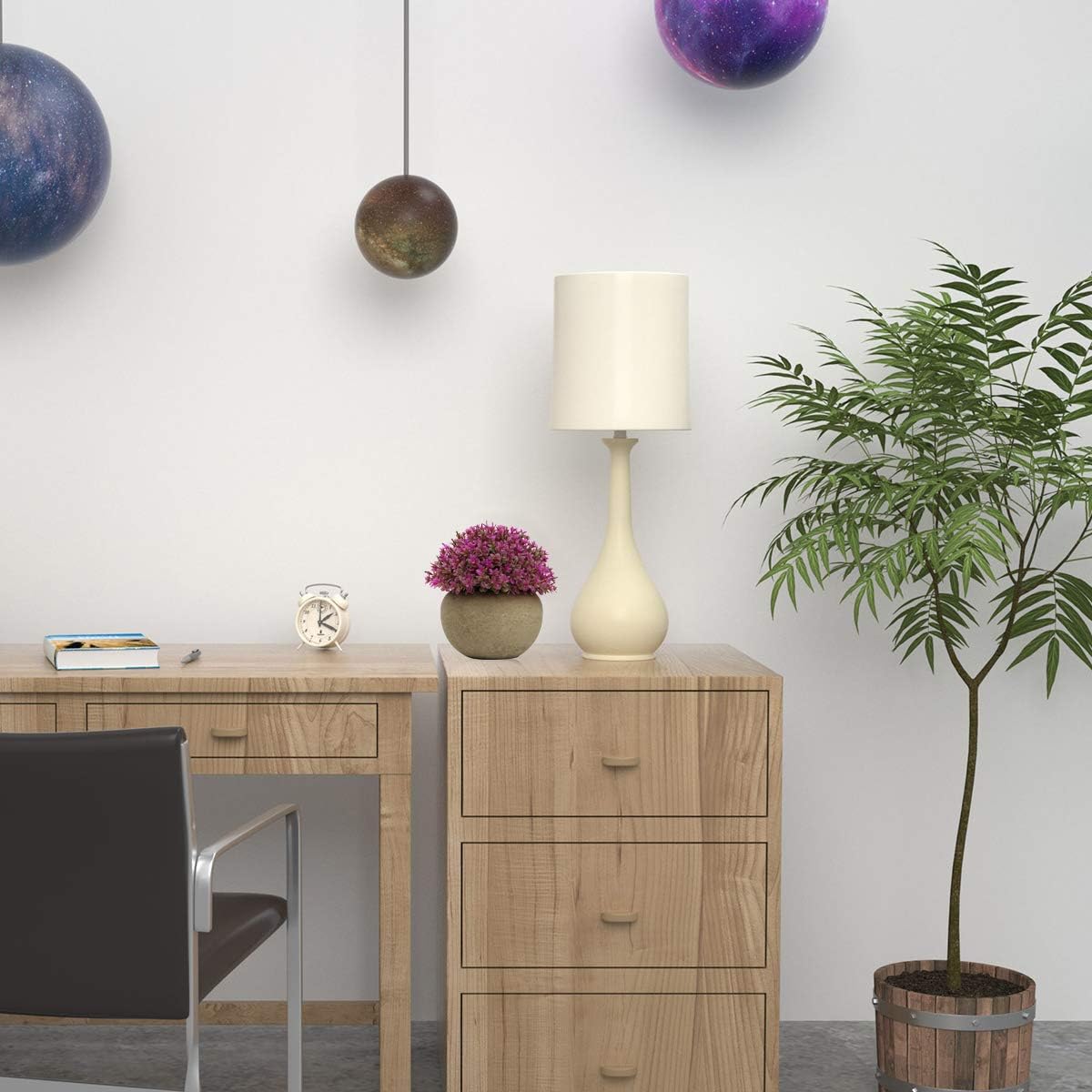 Epartswide Artificial Mini Plastic Potted Plants Topiary Shrubs Fake Plants for Office Bathroom Farmhouse Decoration -