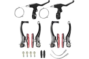 CNC Bike V Brake Set，Linear Pull V Type Brakes,Cantilever Brakes for Mountain Bike/MTB/BMX/Bicycle/Kids Bike Replacement Brak