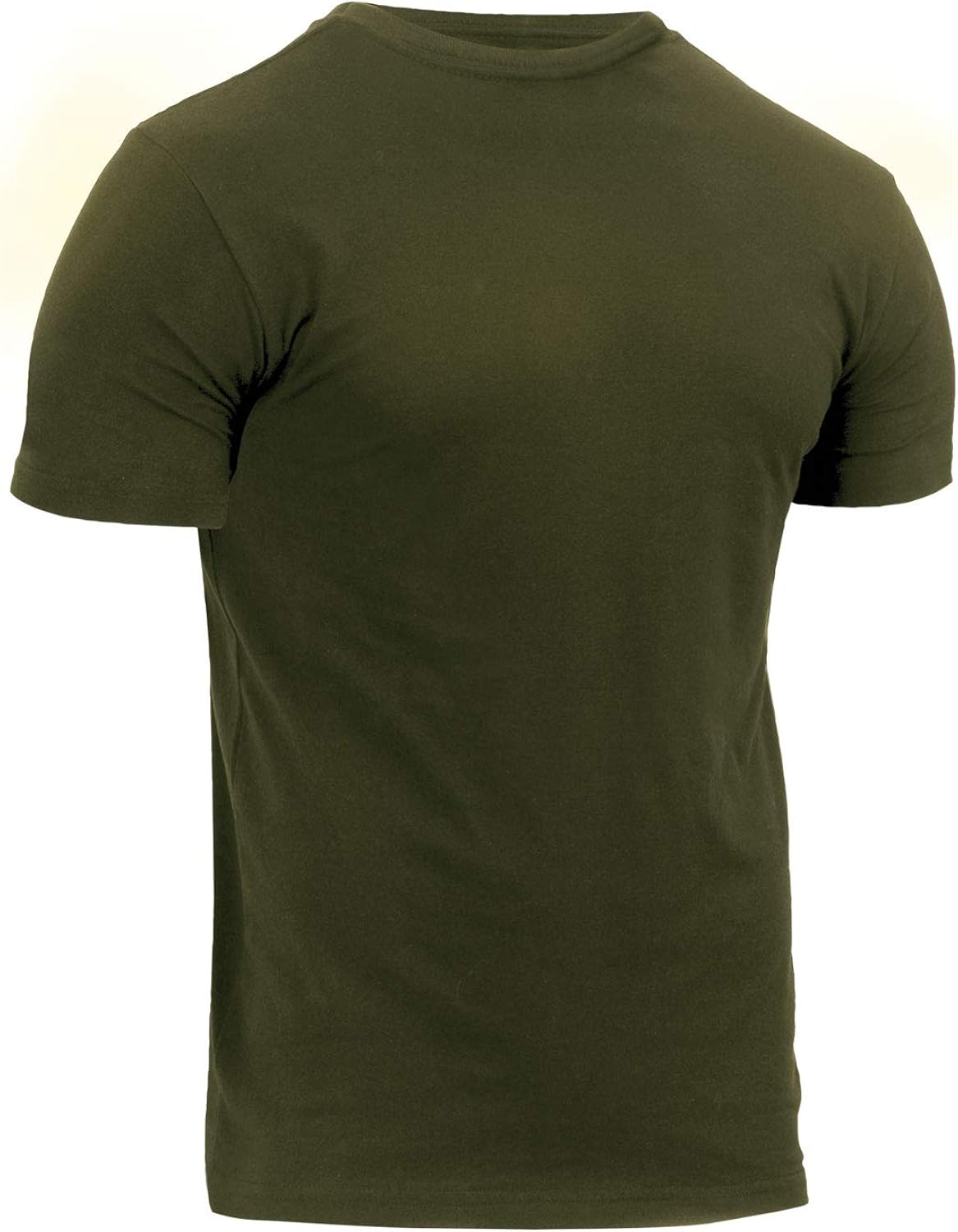 Rothco Athletic Fit Solid Color Military T-Shirt: Clothing