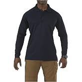 5.11 Tactical Men's Performance Long Sleeve Work Polo, 100% Polyester Fabric, Style 72049/72049T