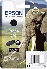 Epson 24 Black Elephant Claria Photo HD Ink Cartridge Standard Capacity T2421
