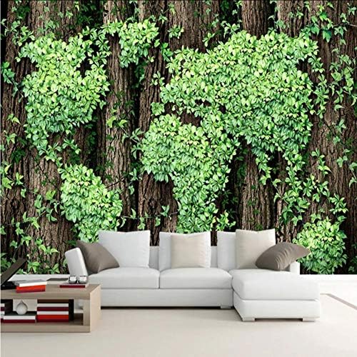xbwy Custom Mural Wallpaper 3D Green Tree Photo Wall Painting Living Room Tv Sofa Bedroom Home Decor Wall Paper for Walls 3D-150X120Cm