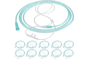 Nasal Oxygen Cannula with 7 ft Tubing – 10 pack Reusable- Soft Nose Piece, Comfortable, Lightweight Oxygen Supply Accessory f