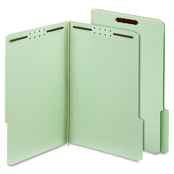 GlobeWeis Pressboard Folders with Fasteners, 1Inch Expansion, 2Inch