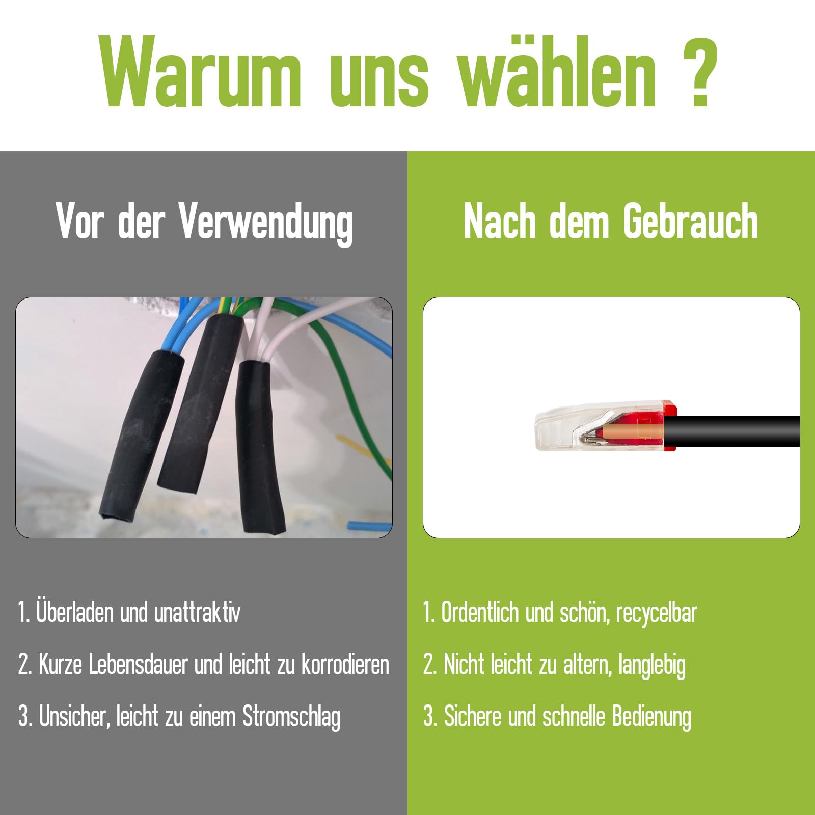 Maxled, Light is Led! Verbindungsklemmen,Klemmen 4 Polig Leiter, 100 Stück Kabelverbinder Kabelklemmen für Alle Leiterarten Weltweit,Anschlussklemmen Strand Wire:0.5-2.5mm² PCT-214 6