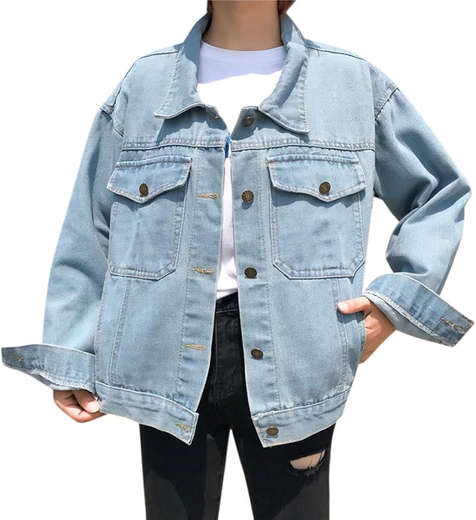 baggy denim shirt