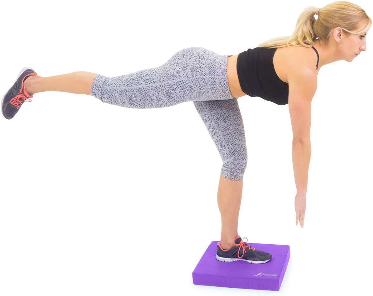 ProsourceFit Exercise Balance Pad 15 x 12 - Purple : Sports & Outdoors