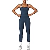 ABOCIW Workout Sets for Women 2 Piece Padded Sports Bra Tank Top High Waist Leggings Sets Gym Yoga Work Out Clothes