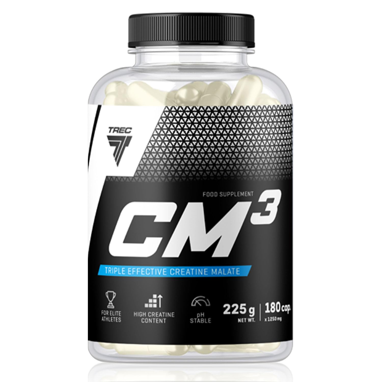Trec Nutrition Cm3 1250 180 caps -- Creatine Tablets for MASS / WEIGHT GAIN / STRENGTH / SIZE