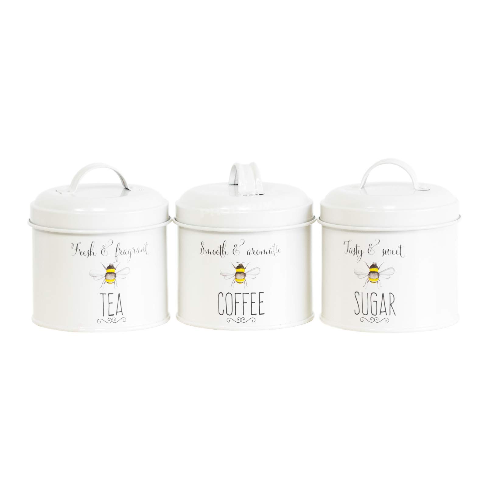 wrendale tea coffee sugar canisters
