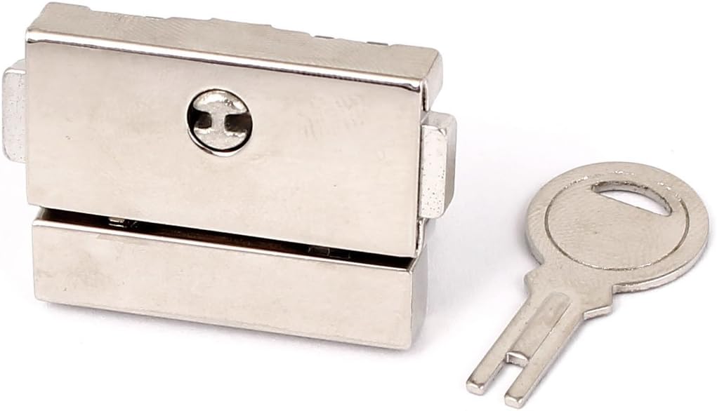 Aexit Suitcase Drawer Cabinet Hardware Hasp Boxes Clasp Toggle Lock Latch Silver Tone Latches w Key