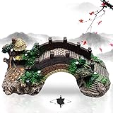 YANCONGLIDEYAN Aquarium Ornament Resin Arch Bridge