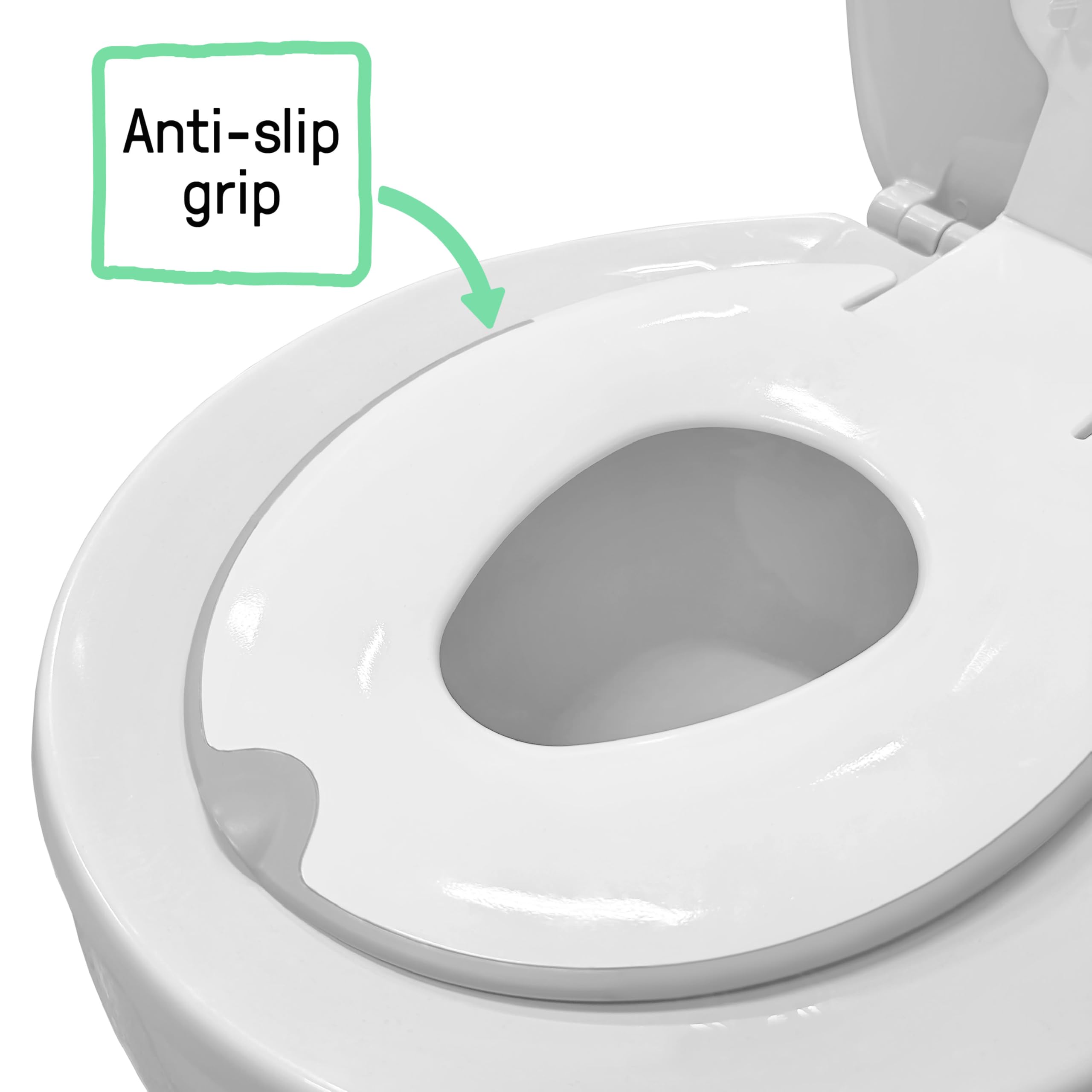 Ingenuity: ity by Ingenuity Flip & Sit Potty Seat (White) – Easy to Set Up & Remove Potty Training Seat That Attaches to Adult Toilet Seat