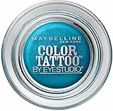 Maybelline EyeStudio Color Tattoo 24Hr Eyeshadow, Tenacious Teal [40] 0.14 oz (Pack of 5)
