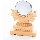 Moa Feteli(モアフェティ) 神具 神鏡 上彫り 2寸 木製