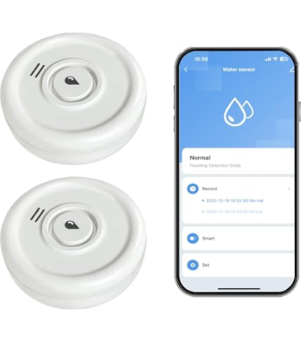 WiFi Wasserstandssensor – Alarm Bei Leckage, APP Gesteuert, Für Toilette, Waschmaschine & Mehr
