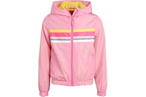 Pink Platinum Girls' Rain Jacket - Lightweight Packable Waterproof Anorak Windbreaker Raincoat with Hood