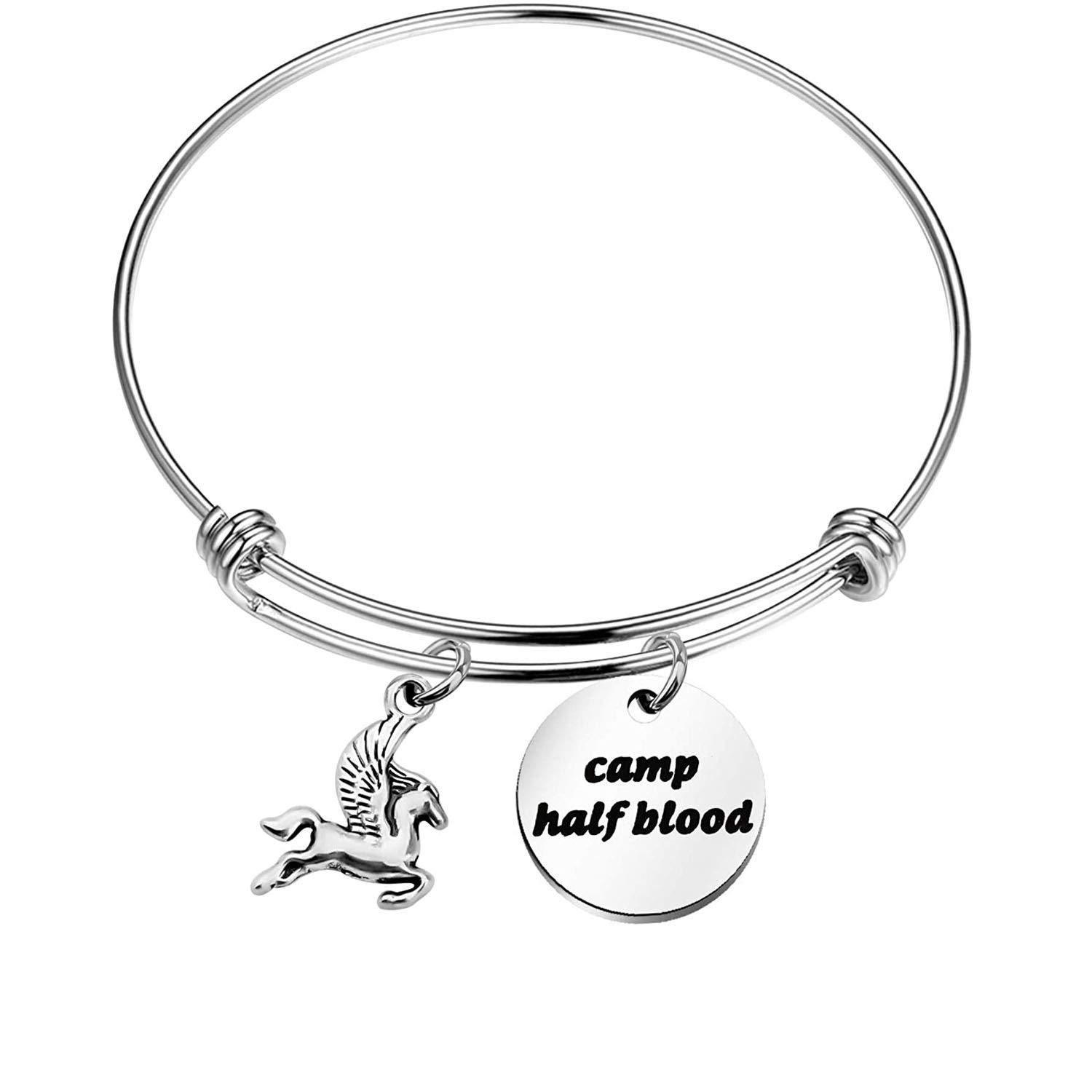 Camp Half Blood Bracelet Flying Horse Charm Bracelet Percy Jackson Jewelry Gift for Family Mythology Movie Gift (bracelet)