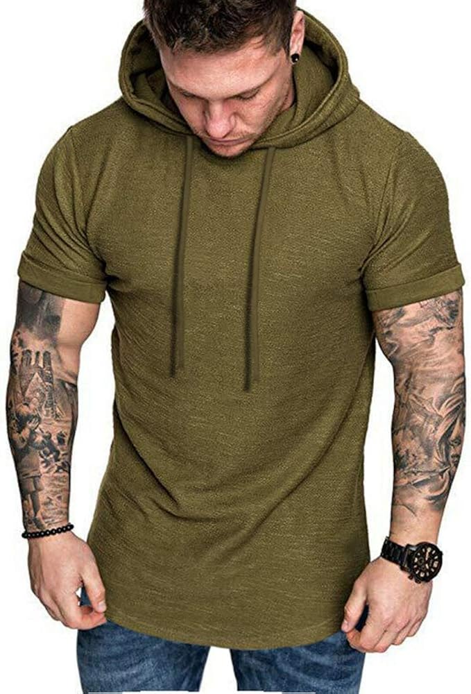 hooded workout shirt