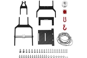 INJORA Tow Truck Crane Kit for 1/24 SCX24 Stock Chassis INJORA Carbon Fiber Universal Chassis(SCX24-182) IR60-24 Body（Black）