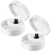 2 Pack Small Travel Case for Magnetic Nose Strips and Magnetic Refill Applicator - Holds Up to 20 Tabs and 1 Band, Compact On The Go Case for Nasal Snoring Solution