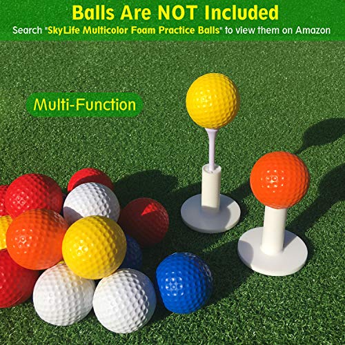 SkyLife Golf Rubber Tee Holder Set 2inch 2 Count for Driving Range Golf Practice Mat (2in 2count)