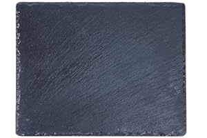 ACKEIVTO Slate Reptile Basking Platform Tortoise Feeding Dish Natural Rock Reptile Bowl Landscape Habitat Decor for Turtle 10 * 12