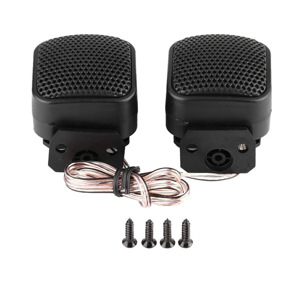 1 Pair Car Audio Speaker,Black Small Square Audio Music Tweeter Loudspeaker 500W