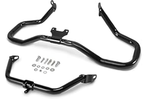 kekykm Motorcycle Road Glide Chopped Engine Guard Protector Crash Bar Compatible with Harley Davidson FLTRX FLTRXS FLTRXST FLTRXSE 2015-2023, Gloss Black