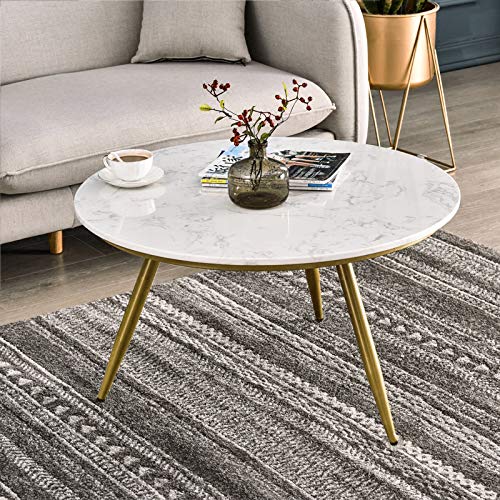 EKR-Marble-Coffee-Table-Gold-Modern-Accent-Table-Round-Nesting-Table-Contemporary-Desk-Living-Room-Home-Decor-O-236-inchesHeight-152-inches-Small-Size