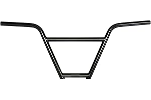 Fatboy Mini BMX Handlebar 4pc Chromoly 4130 with a 9.5 inch Rise (4-pc FBHB Black)