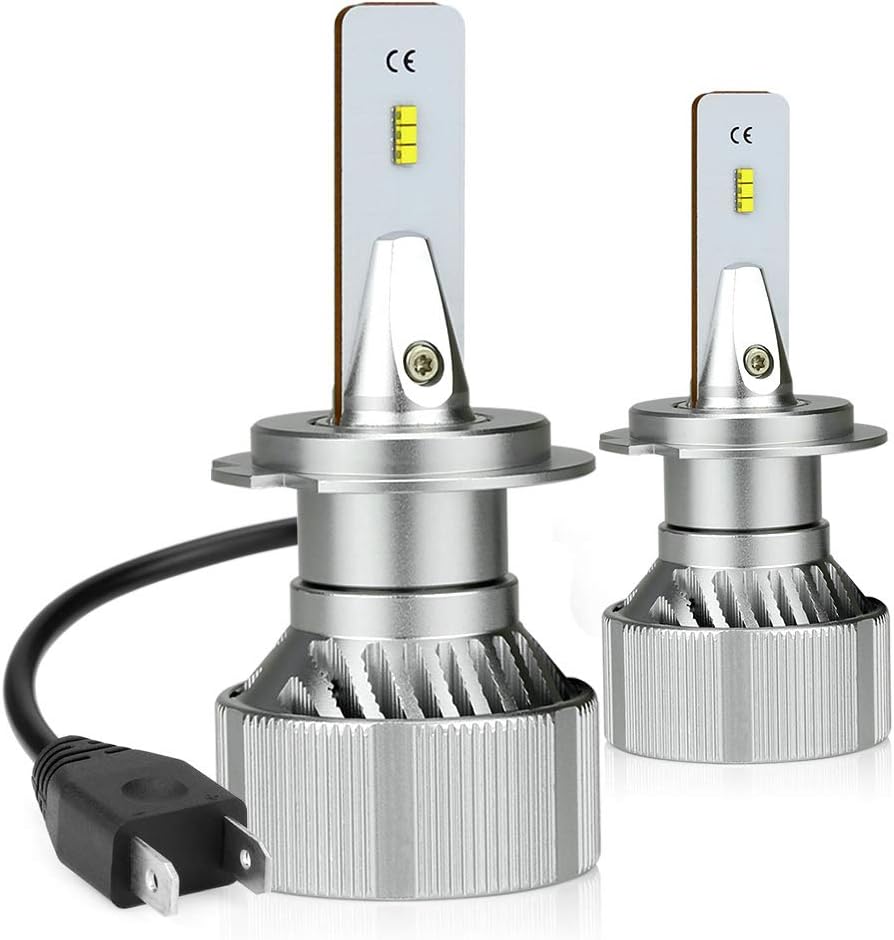 ZDATT H7 Led Headlight Bulbs 100W 12000 Lumens Low Beam ZES Chips 6000K Xenon White Adjustable High Beam Truck Car Lights Replacement Conversion Kits
