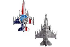 RUMKOU US Air Force F-16 Fighting Falcon Military Challenge Coin Airman Gift