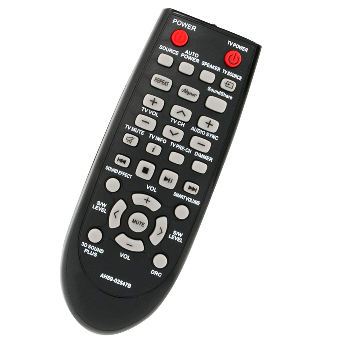 VINABTY AH59-02547B Replacement Remote Control Fit for SAMSUNG Soundbar Speaker HWF450ZA HWF450 PSWF450 AH68-02644D-00 HW-F450ZA HW-F450 PS-WF450
