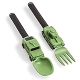 Dinneractive Utensil Set for Kids – Green Army