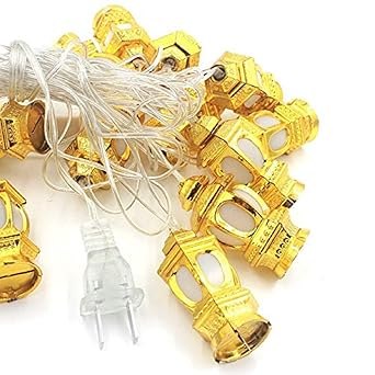 LeZoir™ String Lights Lantern Multicolor 11ft 16LED Globe Fairy String Light Orb Lantern Christmas Lighting for Diwali, Outdoor Garden, Yard, Patio, Xmas Tree, Party, Home Decoration (Lantern)