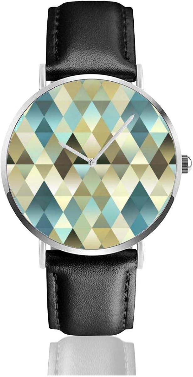 Marfil Marrón Verde Azulado Azul Diamante Cuadrado Correa de Cuero