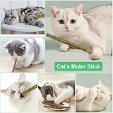 OSDUE Catnip Sticks Cat Teething Toys 12pcs Natural Wood Chews for Teeth view 8
