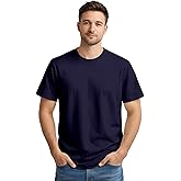 ENCIGER Men’s 100% Cotton Round Neck T-Shirt -Soft & Breathable Casual Summer Tee Shirt