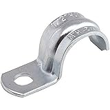 Raco Hubbell 1333 Strap Rigid/IMC Conduit, 1 Hole, 3/4" Trade Size, Steel (Pack of 100), Gray