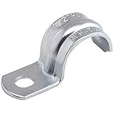 Raco Hubbell 1333 Strap Rigid/IMC Conduit, 1 Hole, 3/4" Trade Size, Steel (Pack of 100), Gray