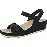 ORTOREX Women Arch Support Wedge Sandals Comfortable Waking Sandals