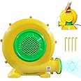 GONFLABLE Air Blower, 480W 0.64HP Bounce House Blower, Portable Inflatable Bubble House Blower, Perfect for Inflatable Bounce House, Bouncy Castle, Jumper, Water Slid, Blower Corded(480 Watt 0.6HP)